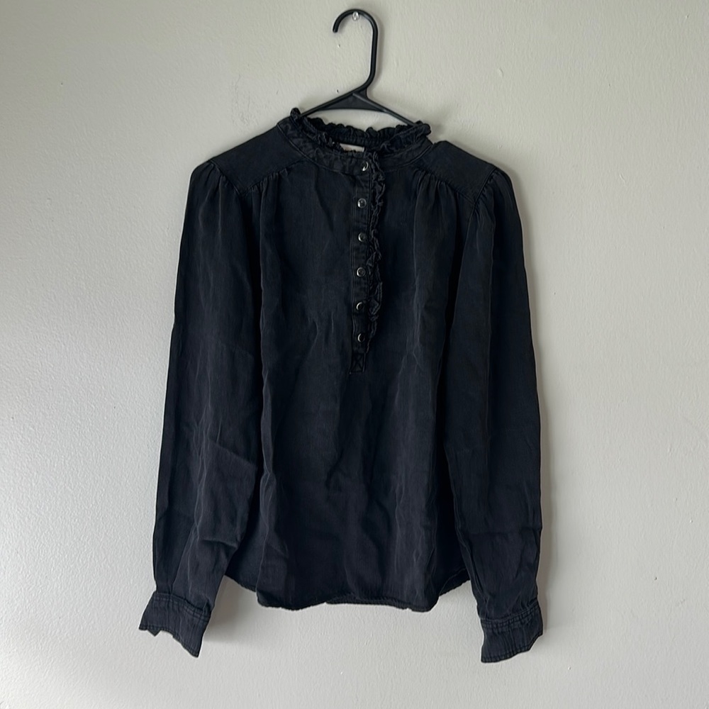 Women's Size X-Small Black Shirt top Knox Rose